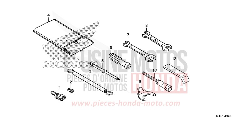OUTILS de Forza 300 CRESCENT BLUE METALLIC (PB412) 2019